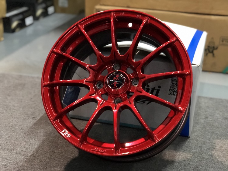 19寸红色轮轨